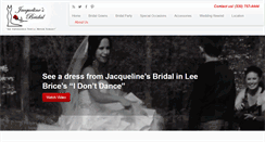 Desktop Screenshot of bridesbyjacqueline.com